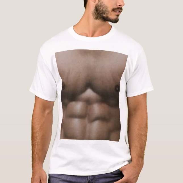 ¡Los ABS de la CAMISETA del TORSO llevan con la (Anverso)