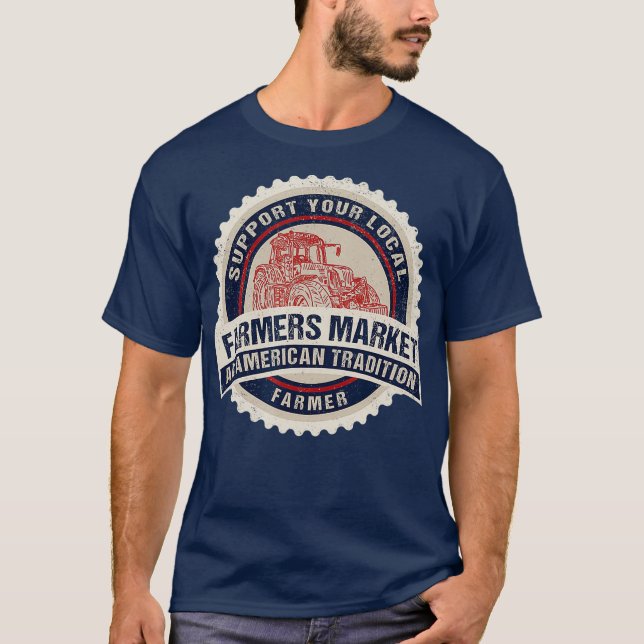 Los agricultores comercializan camisetas para apoy (Anverso)