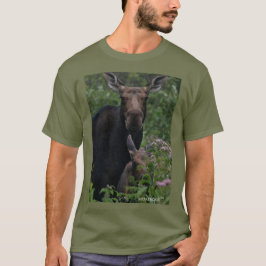 Los alces de Dale y camiseta del becerro