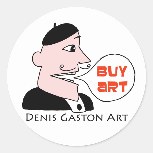 Los amantes del arte unen al pegatina (Anverso)