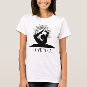 Los amantes del yoga lindo añaden una camiseta de