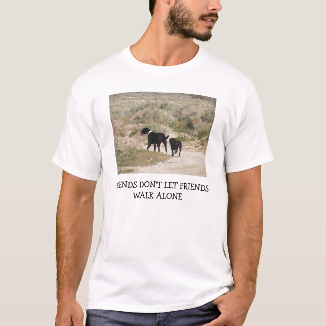Los amigos no dejan la camiseta sola del paseo de (Anverso)