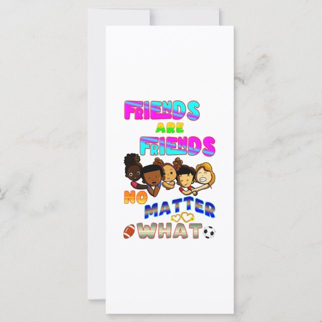 Los amigos son amigos sin importar qué (Anverso)