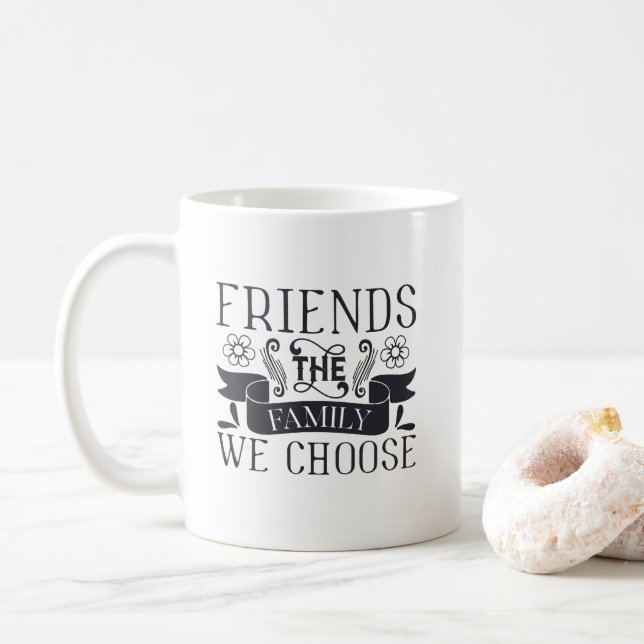 Los amigos son familia que elegimos la taza de (Con donut)