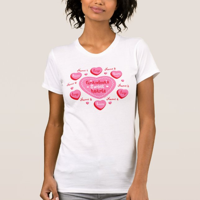 Los amores de la abuela personalizaron la camiseta (Anverso)
