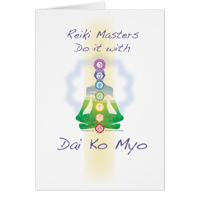 Los amos de Reiki lo hacen con Dai Ko Myo (Frente)