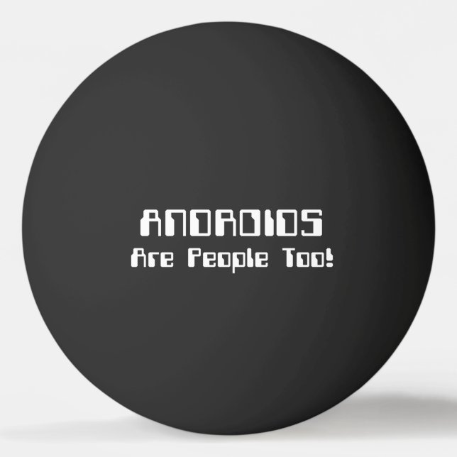 ¡Los ANDROIDES También Son Personas! Pelota de pin (Anverso)