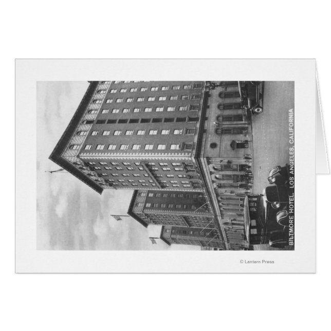 Los Angeles, CA View of Biltmore Hotel (Anverso (Horizontal))