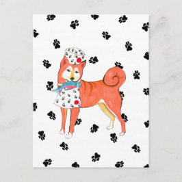 Los ángeles de Gulliver, la postal Shiba Inu