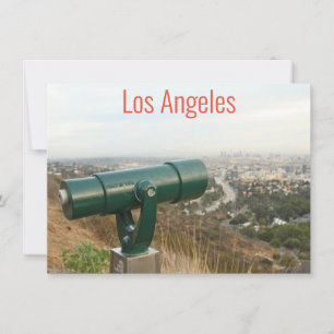 Los Ángeles desde tarjeta Mulholland Drive