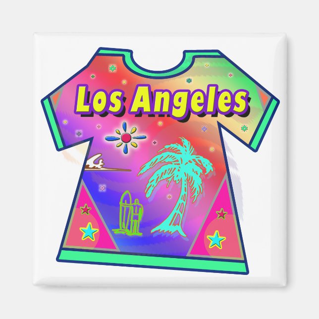 "Los Ángeles Vivid 3" Imán (Frente)