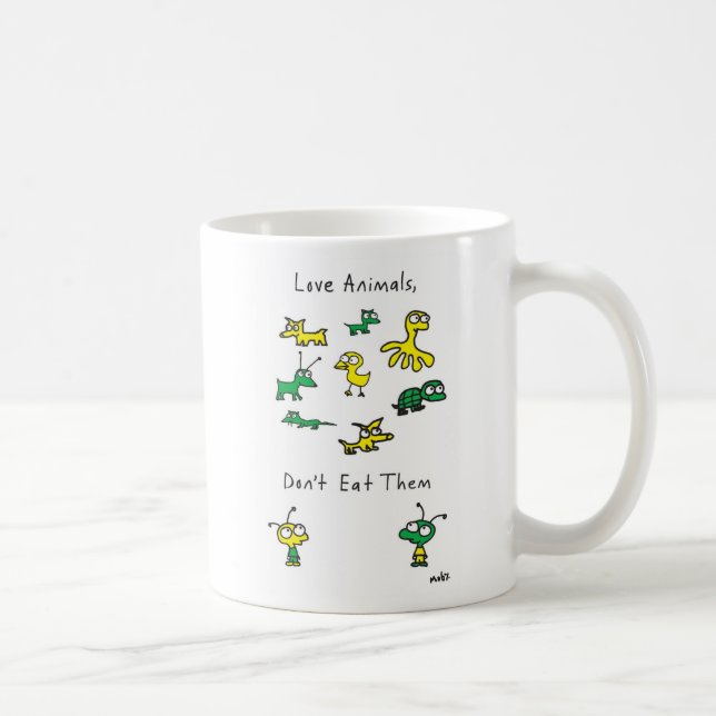 Los animales del amor de Moby, no los comen taza (Derecha)