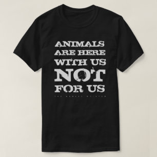 Los animales son con nosotros camisa (el negro)