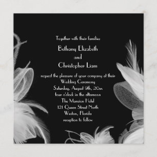 Los años 20 emplumados que casan la invitación 2