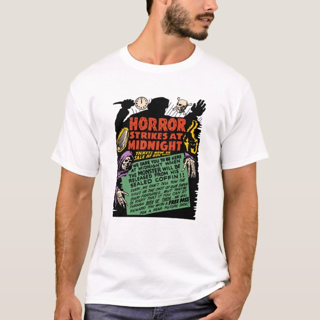 los años 50 "huelgas del horror en" la camiseta de (Anverso)