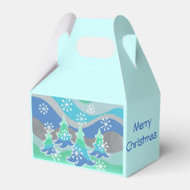 Los árboles de invierno favorecen la caja navideña