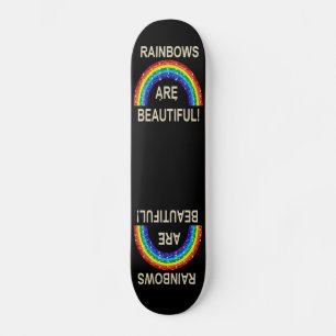 Los arcoíris de patineta son hermosos brillos
