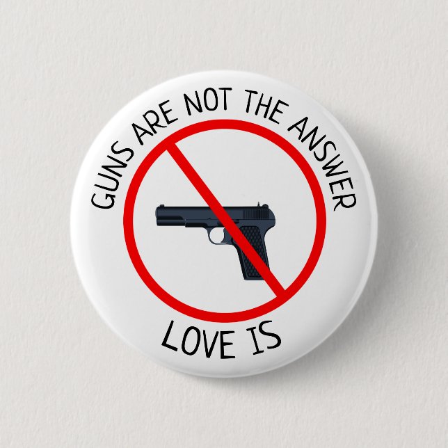 Los armas no son la respuesta, amor son botón (Anverso)