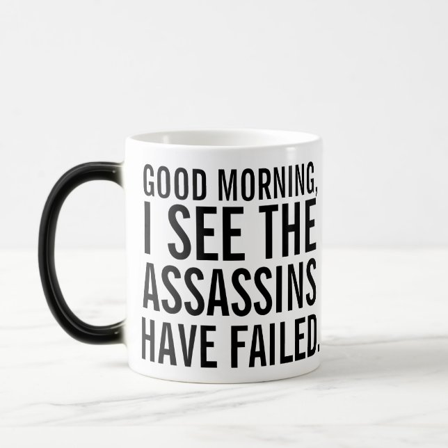"los asesinos han fallado" taza de café (Izquierda)