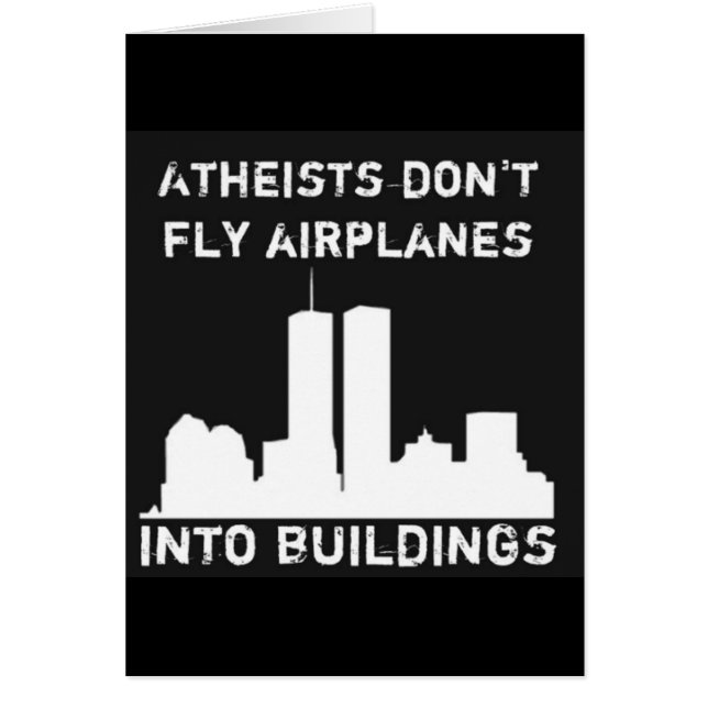Los ateos no vuelan los aeroplanos en edificios (Frente)