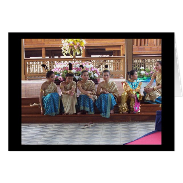 ¡Los bailarines tradicionales tailandeses se toman (Anverso (Horizontal))