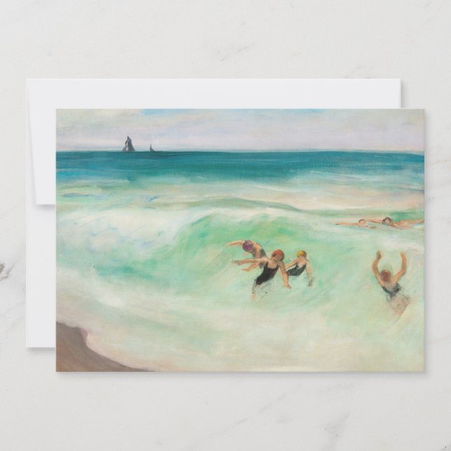 Los bañistas en la ola | Henri Lebasque (Anverso)