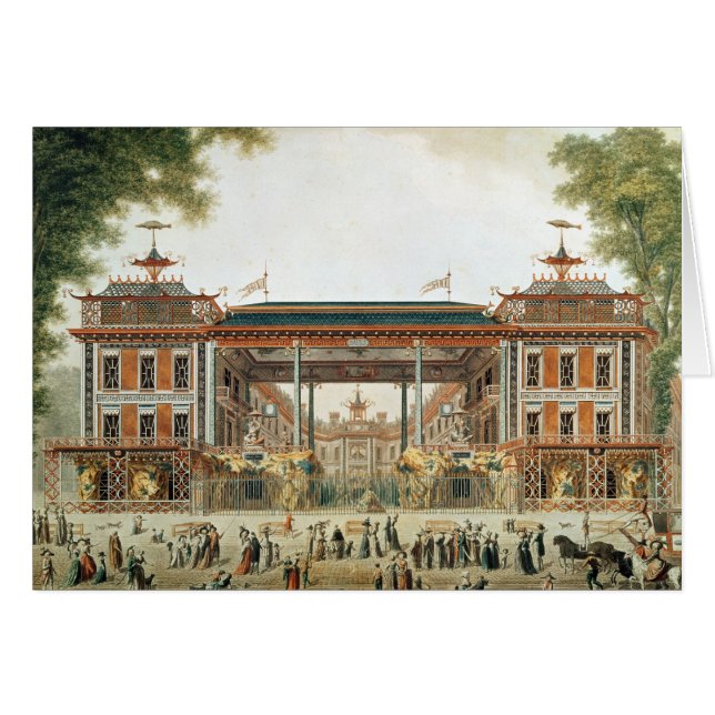 Los baños chinos en París, establecida por Lenoir (Anverso (Horizontal))