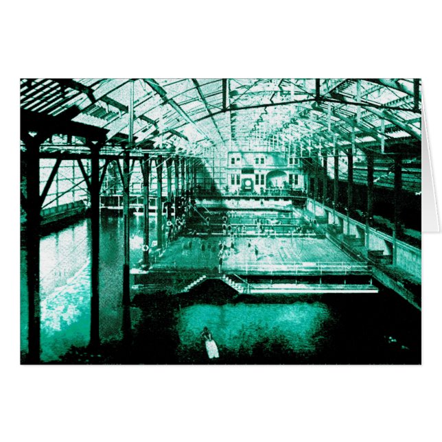 Los baños - tarjeta (Anverso (Horizontal))