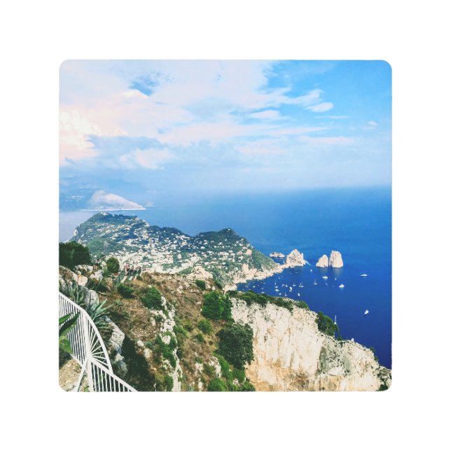 Los barcos del arte Metalizado de Capri (Anverso)