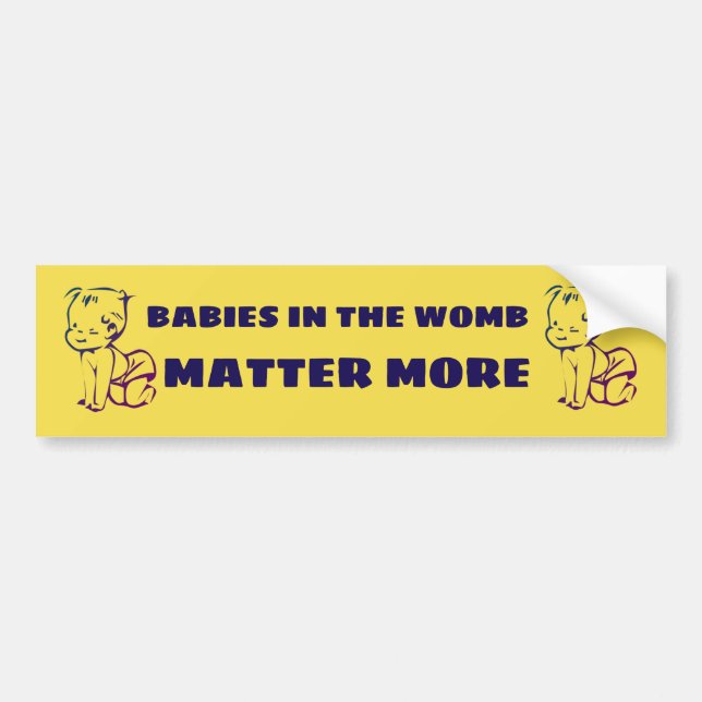 Los bebés importan más pegatinas (Frente)