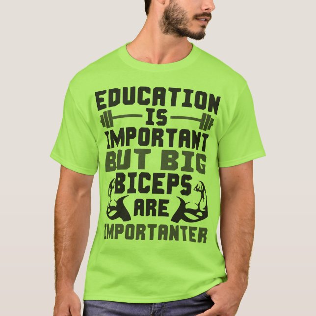 Los bíceps grandes son Importanter que la camisa (Anverso)