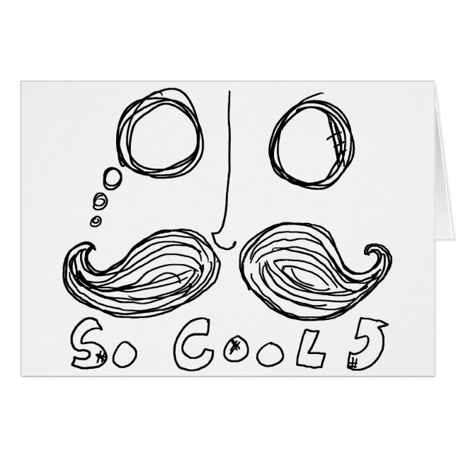 los bigotes son tarjeta tan fresca (Anverso (Horizontal))