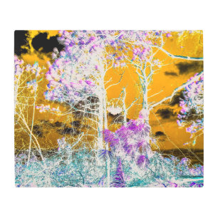 Los bosques después del arte mural Metalizado de I