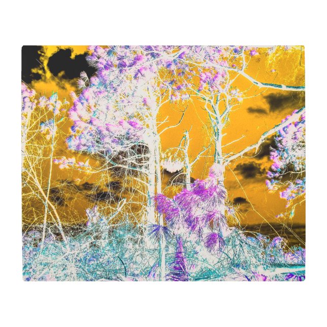 Los bosques después del arte mural Metalizado de I (Anverso)