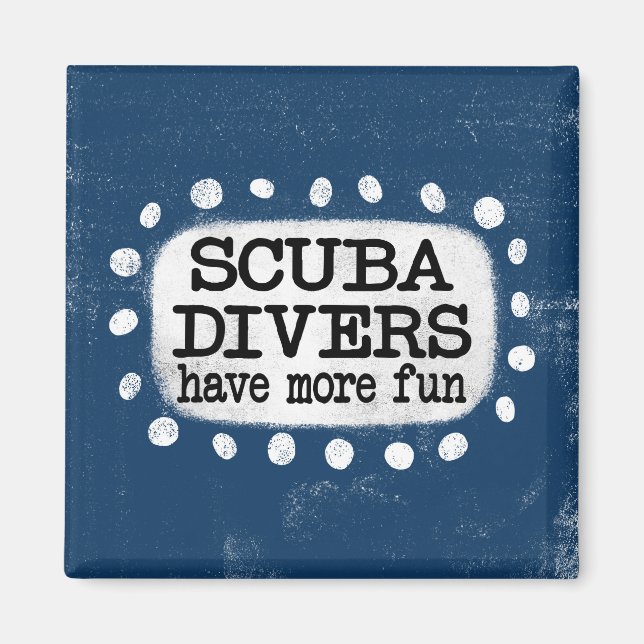 Los Buceadores De Scuba Tienen Más Imán De Refrige (Frente)