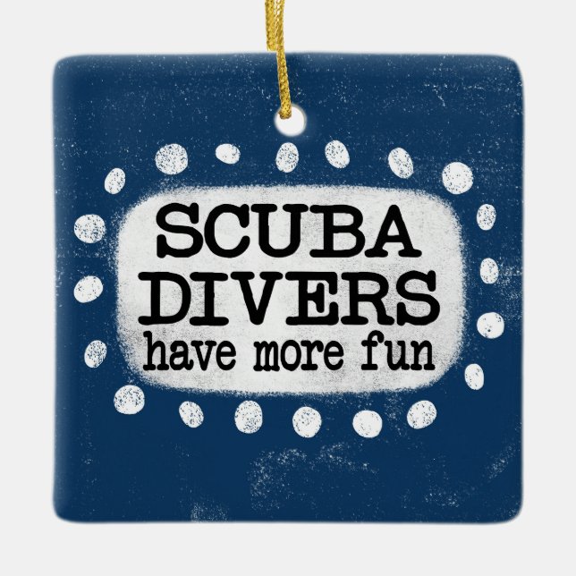 Los Buceadores De Scuba Tienen Más Ornamento Diver (Anverso)