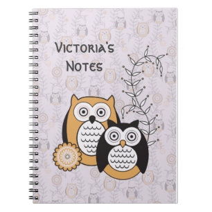 Los búhos modernos personalizaron el cuaderno