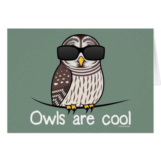 Los búhos son frescos (Anverso (Horizontal))