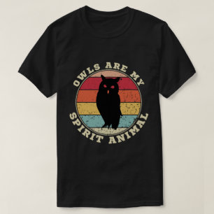 Los búhos son mi camiseta animal de espíritu