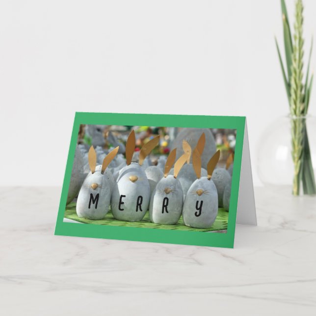 LOS BUNNIES ESTÁN AQUÍ PARA DECIR FELIZ NAVIDAD (Anverso)