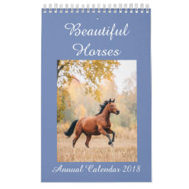 Los caballos hacen calendarios 2018