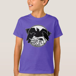 Los Camisetas del niño Raven Raven Crow