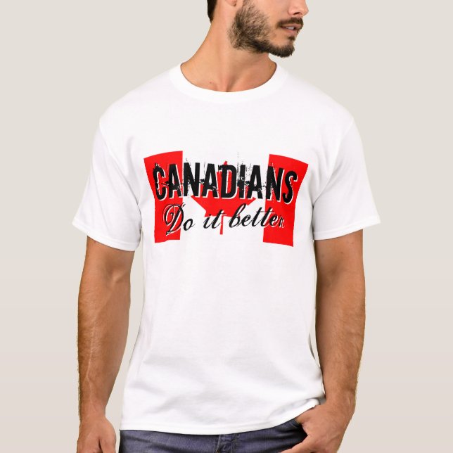 Los canadienses mejora las camisetas (Anverso)