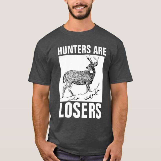 Los CAZADORES SON PERDEDORES, camisetas del (Anverso)
