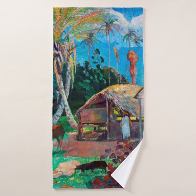 Los cerdos negros, Gauguin (Toalla de baño)