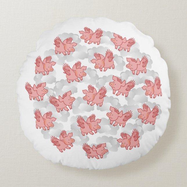 Los cerdos vuelan la almohada de encargo (Anverso)