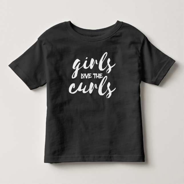 Los chicas aman la camiseta de los rulos (escritur (Anverso)