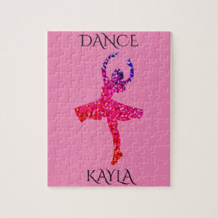 Los chicas de danza se puzzle con un nombre person