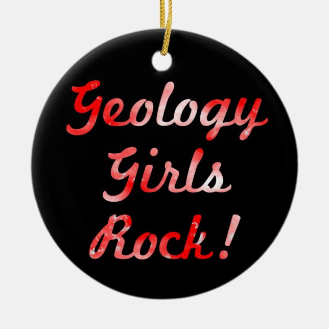 ¡Los Chicas de geología rockean! Adorno (Frente)