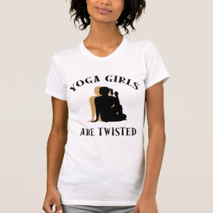 Los chicas de la yoga son camiseta torcida